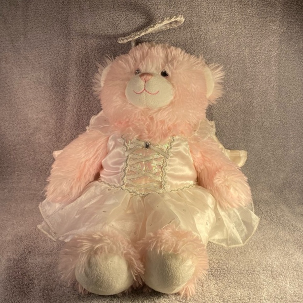 Build A Bear Angle With Outfit Pink Plush Stuffed Animal